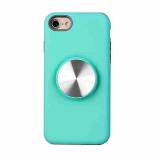 TPU+PC 2 in 1 Shockproof Case with Magnetic Round Car Holder For iPhone 7 Plus / 8 Plus(Green)
