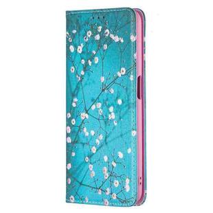 For OPPO A52 / A72 5G Colored Drawing Pattern Invisible Magnetic Horizontal Flip PU Leather Case with Holder & Card Slots & Wallet(Plum Blossom)