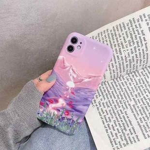 Oil Painting Pattern TPU Protective Case For iPhone 11(Valley)