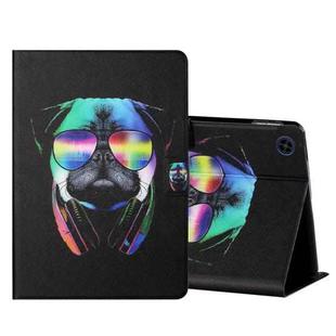 For Huawei MatePad T8 Colored Drawing Horizontal Flip Leather Case with Holder & Card Slots(Eye Dog)