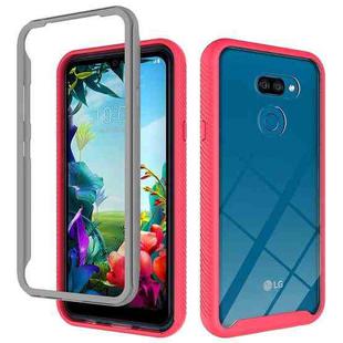 For LG Harmony 4 / K40S Starry Sky Solid Color Series Shockproof PC + TPU Protective Case(Red)
