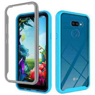 For LG Harmony 4 / K40S Starry Sky Solid Color Series Shockproof PC + TPU Protective Case(Light Blue)