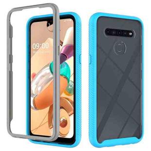 For LG K41S Starry Sky Solid Color Series Shockproof PC + TPU Protective Case(Light Blue)