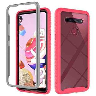 For LG K51S Starry Sky Solid Color Series Shockproof PC + TPU Protective Case(Red)