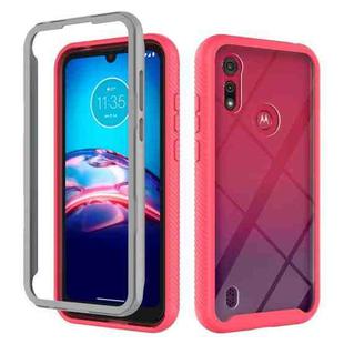 For Motorola Moto E6s (2020) Starry Sky Solid Color Series Shockproof PC + TPU Protective Case(Red)