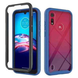 For Motorola Moto E6s (2020) Starry Sky Solid Color Series Shockproof PC + TPU Protective Case(Royal Blue)