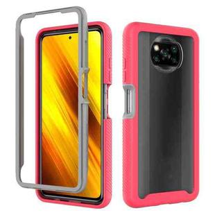 For Xiaomi Poco X3 NFC Starry Sky Solid Color Series Shockproof PC + TPU Protective Case(Red)