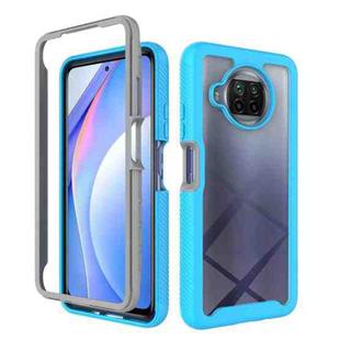 For Xiaomi Mi 10T Lite Starry Sky Solid Color Series Shockproof PC + TPU Protective Case(Light Blue)