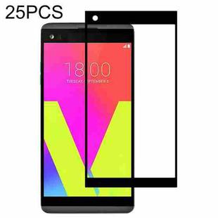 For LG V20 25 PCS Full Glue Full Screen Tempered Glass Film