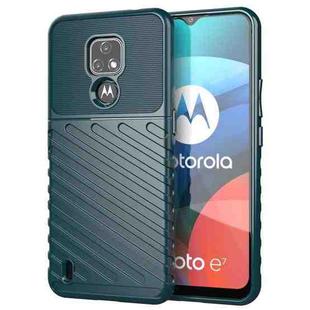 For Motorola Moto E7 (2020) Thunderbolt Shockproof TPU Protective Soft Case(Green)