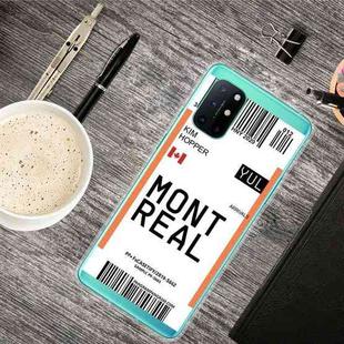 For OnePlus 8T Boarding Pass Series TPU Phone Protective Case(Montreal)