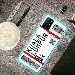 For OnePlus 8T Boarding Pass Series TPU Phone Protective Case(Kuala Lumpur)