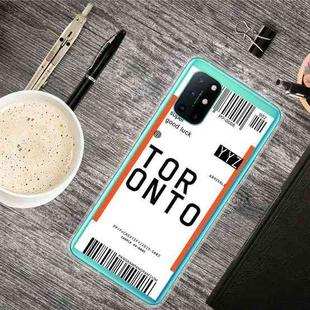 For OnePlus 8T Boarding Pass Series TPU Phone Protective Case(Toronto)