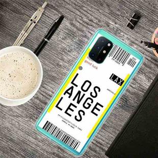 For OnePlus 8T Boarding Pass Series TPU Phone Protective Case(Los Angeles)