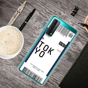 For Huawei P Smart 2021 / Y7A Boarding Pass Series TPU Phone Protective Case(Tokyo)