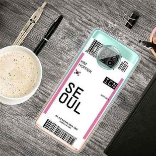 For Xiaomi Mi 10T Lite 5G Boarding Pass Series TPU Phone Protective Case(Flag Seoul)