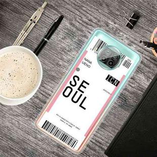 For Xiaomi Mi 10T Lite 5G Boarding Pass Series TPU Phone Protective Case(Seoul)