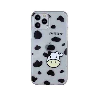 Leopard Cow High Transparent TPU Protective Case For iPhone 12 / 12 Pro