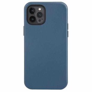 Shockproof Genuine Leather Magsafe Case For iPhone 12 / 12 Pro(Indigo Blue)