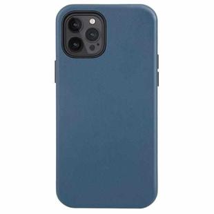 Shockproof Genuine Leather Magsafe Case For iPhone 12 Pro Max(Indigo Blue)