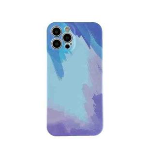Liquid Silicone Gradient Color Protective Case For iPhone 12 Pro Max(Blue)