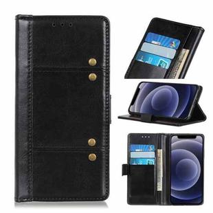 For iPhone 12 mini Peas Crazy Horse Texture Horizontal Flip Leather Case with Holder & Card Slots & Wallet (Black)