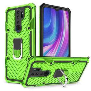 For Xiaomi Redmi Note 8 Pro PC + TPU Shockproof Protective Case with 360 Degree Rotation Ring Holder(Green)