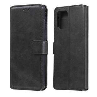 For Samsung Galaxy A42 5G Classic Calf Texture PU + TPU Horizontal Flip Leather Case, with Holder & Card Slots & Wallet(Black)