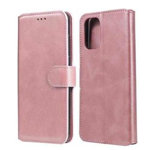 For OnePlus 8T Classic Calf Texture PU + TPU Horizontal Flip Leather Case, with Holder & Card Slots & Wallet(Rose Gold)