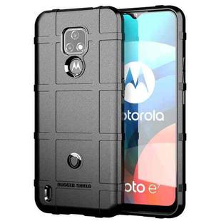 For Motorola Moto E7 2020 Full Coverage Shockproof TPU Case(Black)