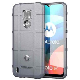 For Motorola Moto E7 2020 Full Coverage Shockproof TPU Case(Grey)