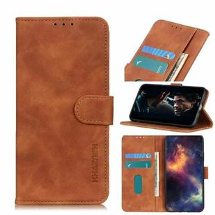 For Xiaomi Poco M3 KHAZNEH Retro Texture PU + TPU Horizontal Flip Leather Case with Holder & Card Slots & Wallet(Brown)