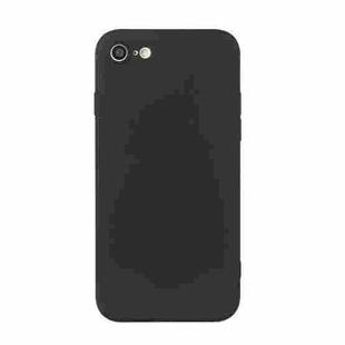 Straight Edge Solid Color TPU Shockproof Case For iPhone 6(Black)