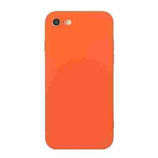 Straight Edge Solid Color TPU Shockproof Case For iPhone 6(Orange)