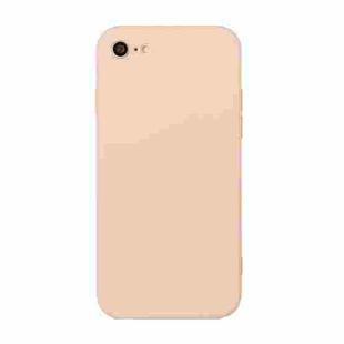 Straight Edge Solid Color TPU Shockproof Case For iPhone 6(Light Pink)
