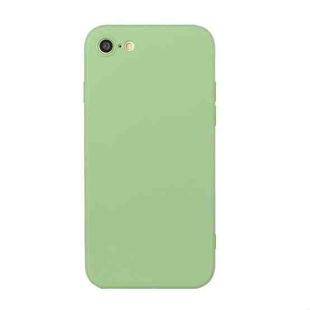 For iPhone SE 2022 / SE 2020 / 8 / 7 Straight Edge Solid Color TPU Shockproof Case(Matcha Green)