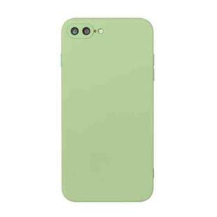 Straight Edge Solid Color TPU Shockproof Case For iPhone 7 Plus / 8 Plus(Matcha Green)