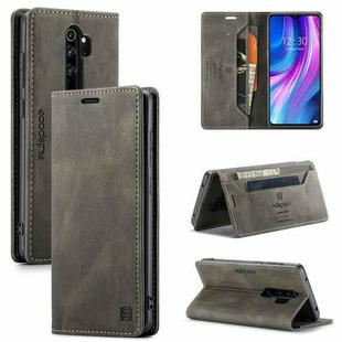 For Xiaomi Redmi Note 8 Pro AutSpace A01 Retro Skin-feel Crazy Horse Texture Horizontal Flip Leather Case with Holder & Card Slots & Wallet & RFID(Coffee)