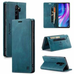 For Xiaomi Redmi Note 8 Pro AutSpace A01 Retro Skin-feel Crazy Horse Texture Horizontal Flip Leather Case with Holder & Card Slots & Wallet & RFID(Blue)