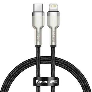 Baseus CATLJK-01 Cafule Series 20W Type-C / USB-C to 8 Pin PD Metal Charging Data Cable, Length: 0.25m(Black)