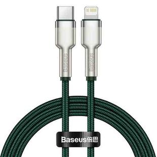 Baseus CATLJK-A06 Cafule Series 20W Type-C / USB-C to 8 Pin PD Metal Charging Data Cable, Length:1m(Dark Green)