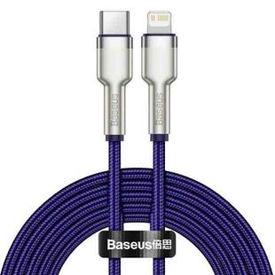 Baseus CATLJK-B05 Cafule Series 20W Type-C / USB-C to 8 Pin PD Metal Charging Data Cable, Length:2m(Purple)