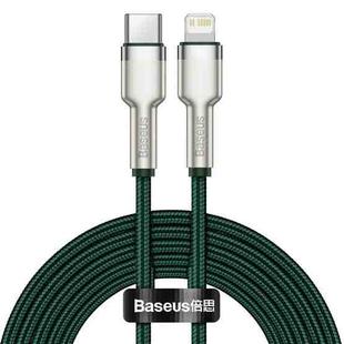 Baseus CATLJK-B06 Cafule Series 20W Type-C / USB-C to 8 Pin PD Metal Charging Data Cable, Length:2m(Dark Green)