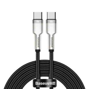 Baseus CATJK-D01 Cafule Series 100W Type-C / USB-C to Type-C / USB-C Metal Charging Data Cable, Length:2m(Black)