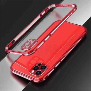 For iPhone 12 Pro Blade Series Lens Protector + Metal Frame Protective Case (Red)