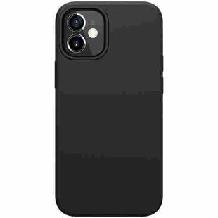 For iPhone 12 mini NILLKIN Flex Pure Series Solid Color Liquid Silicone Dropproof Protective Case (Black)