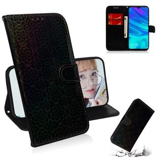 For Huawei Enjoy 9s / Honor 10i/20i Solid Color Colorful Magnetic Buckle Horizontal Flip PU Leather Case with Holder & Card Slots & Wallet & Lanyard(Black)