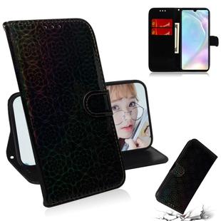 For Huawei P30 Solid Color Colorful Magnetic Buckle Horizontal Flip PU Leather Case with Holder & Card Slots & Wallet & Lanyard(Black)