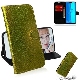 For Huawei Y9 (2019) / Enjoy 9 Plus Solid Color Colorful Magnetic Buckle Horizontal Flip PU Leather Case with Holder & Card Slots & Wallet & Lanyard(Yellow)