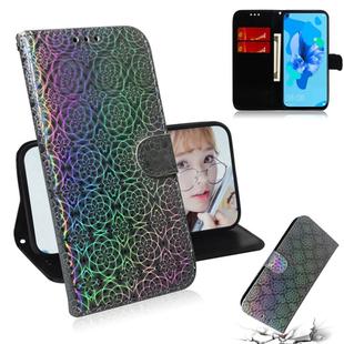 For Huawei P20 Lite 2019 / Nova 5i Solid Color Colorful Magnetic Buckle Horizontal Flip PU Leather Case with Holder & Card Slots & Wallet & Lanyard(Silver)